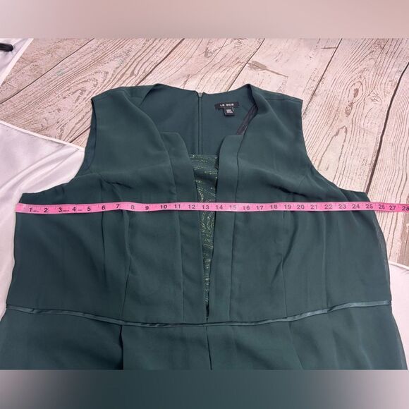 Me Boss Green Dress and Matching Cardigan Embellished Trim Formal Church - Picture 9 of 13